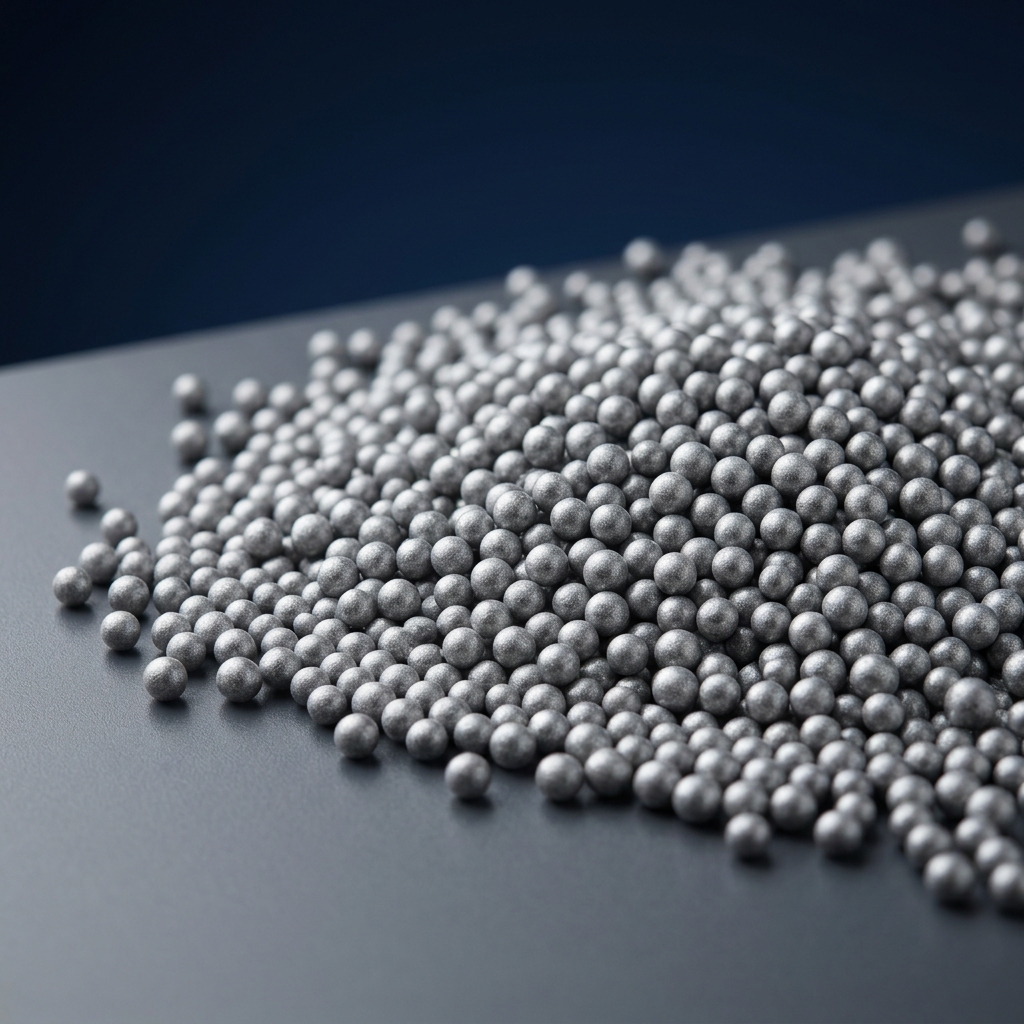 Grey EPS graphite-enhanced resin beads by MarkoBenz
